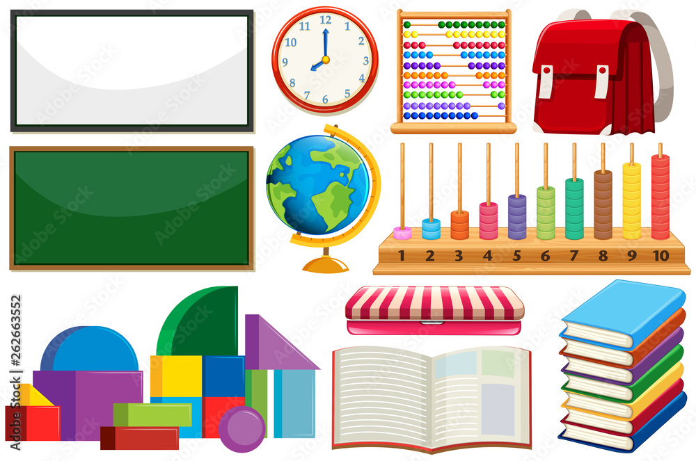 Obraz premium Set of learning equipment