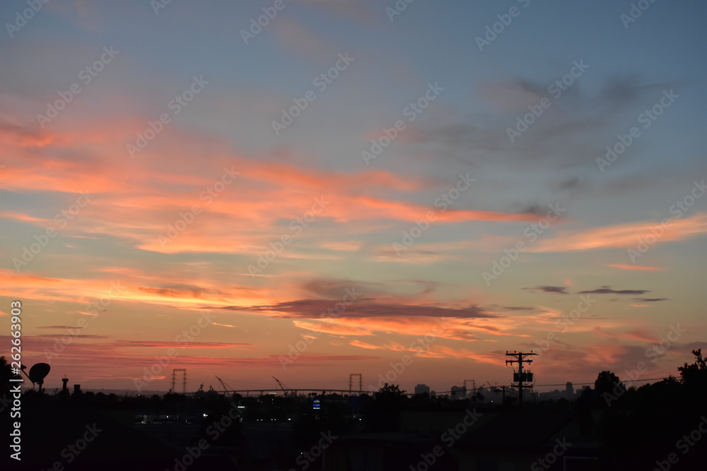 Sunset in southern California