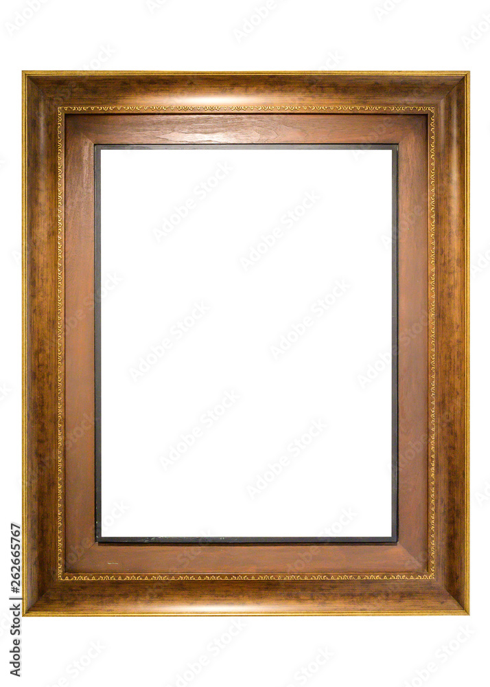 Brown Frame isolated on white background. Brown Frame isolated on white background.