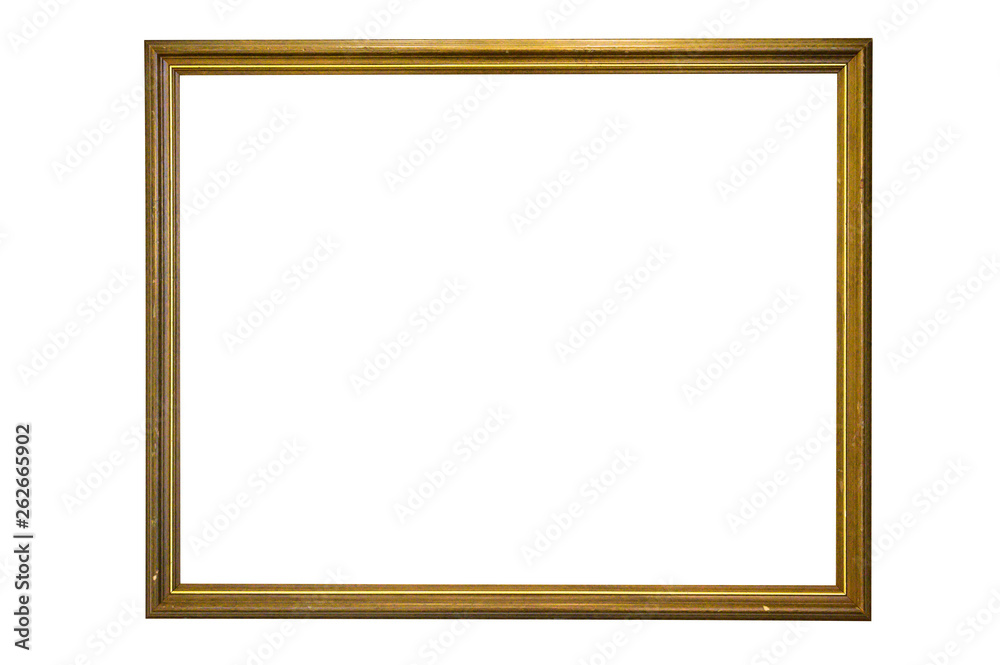 Gold frame isolated on white background. Gold frame isolated on white background.
