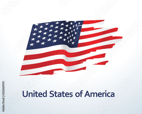 USA flag vector