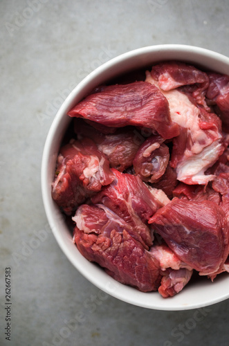 Raw meat for dogs
