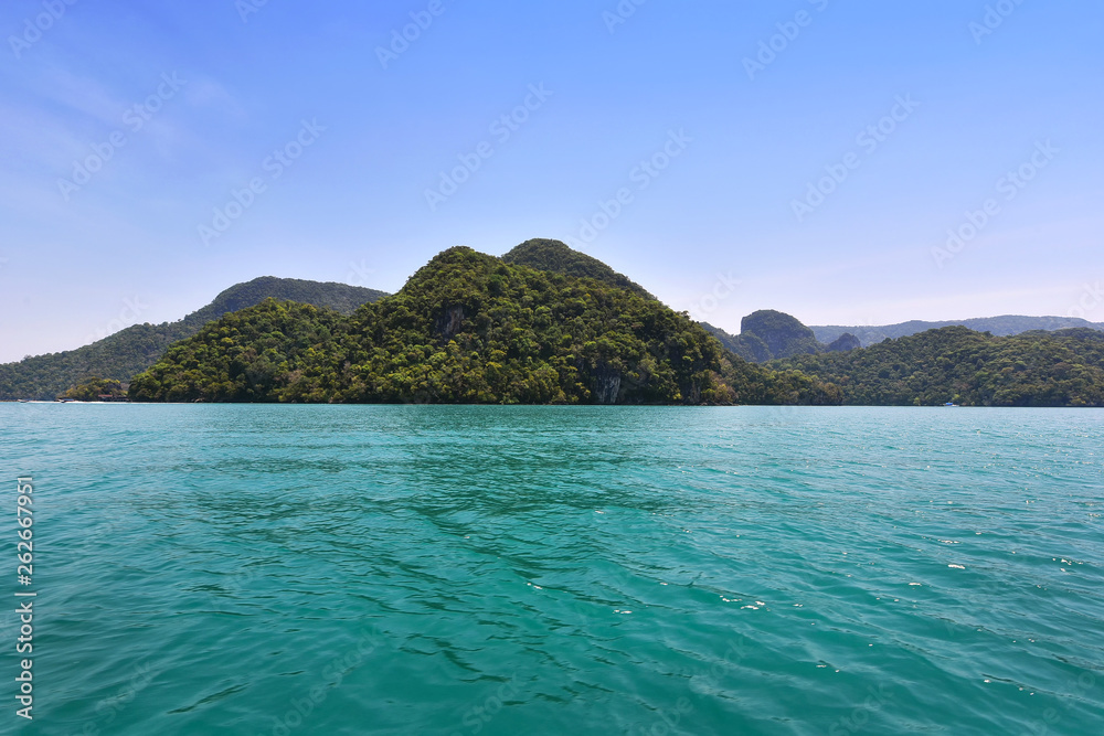 Beautiful blue sea ocean in Langkawi Island, Malaysia Beautiful blue sea ocean in Langkawi Island, Malaysia