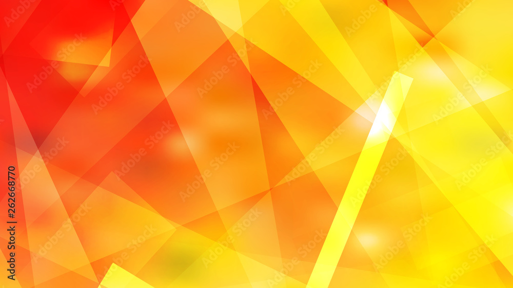 Abstract Red and Yellow Geometric Shapes Background Vector Art Stock ...