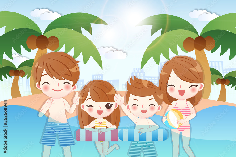 cute cartoon happy family cute cartoon happy family