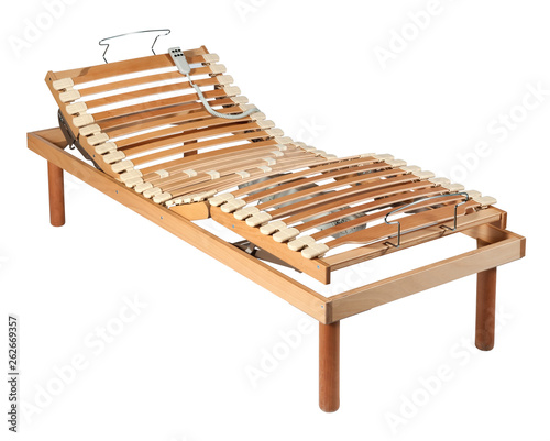 Orthopaedic bed with net and electric controls photo