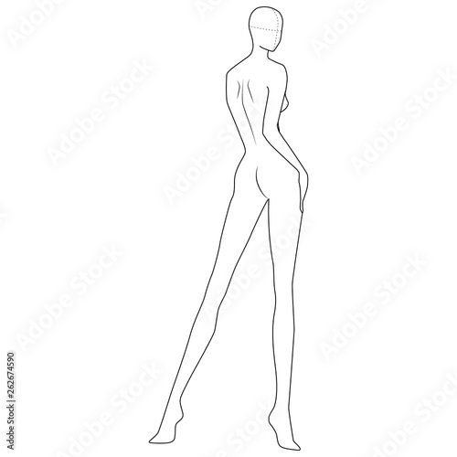 Fashion Figure Template 10 Head