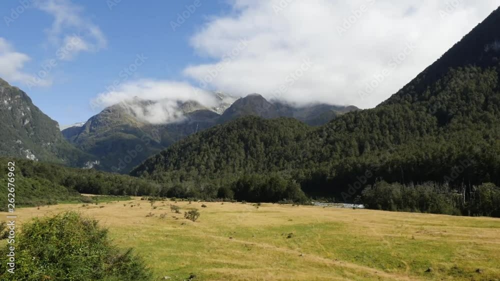 Mountains landscape timelapse in the Mt Somnus area, Glenorchy, Otago, New Zealand Mountains landscape timelapse in the Mt Somnus area, Glenorchy, Otago, New Zealand