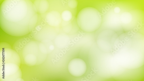 Abstract Light Green Bokeh Background Vector Graphic