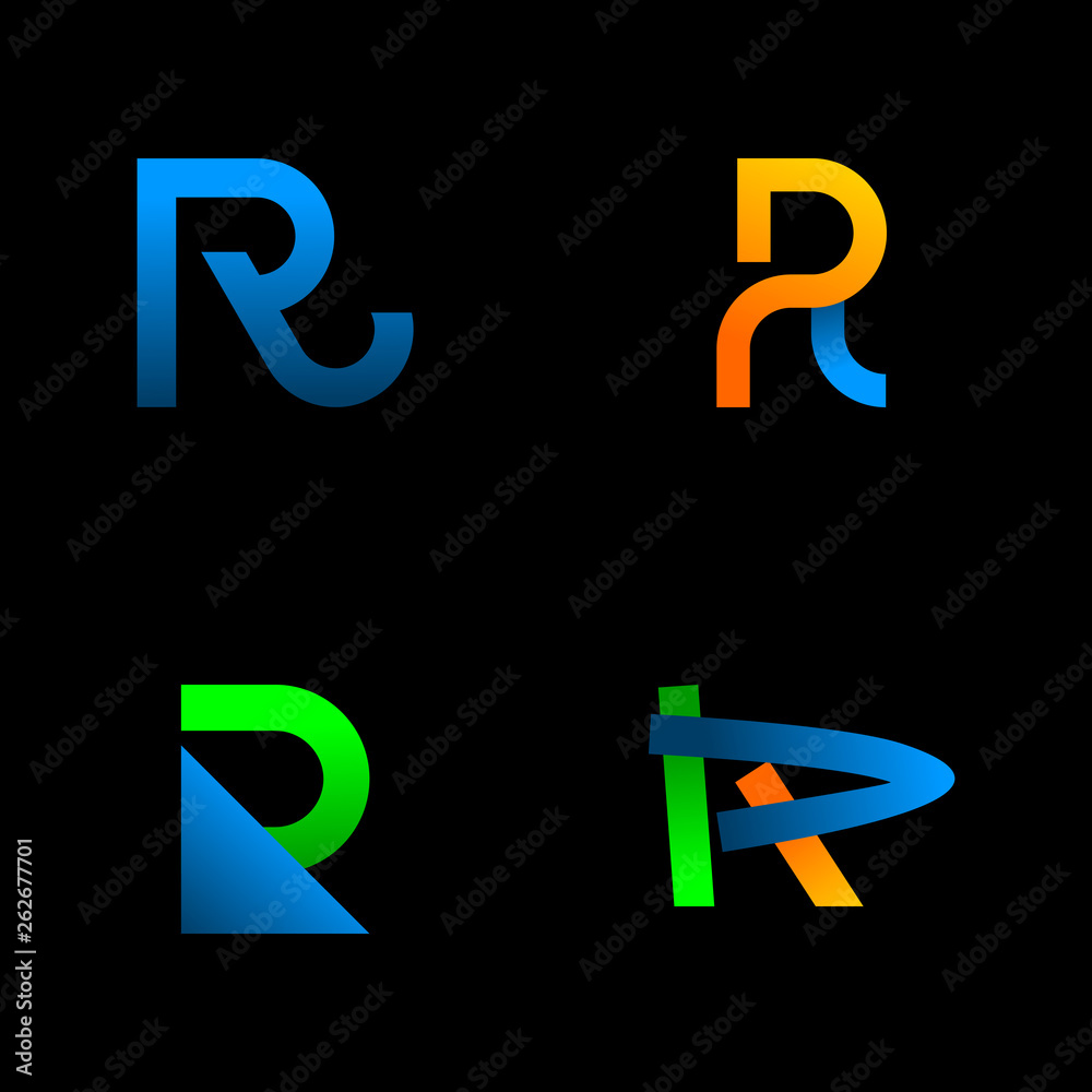 Set Of Letter R Logo Set Of Letter R Logo
