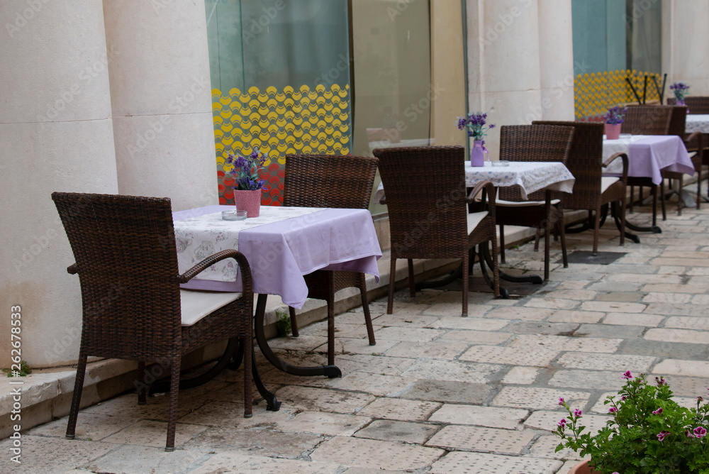summer city cafe, a number of tables for recreation summer city cafe, a number of tables for recreation