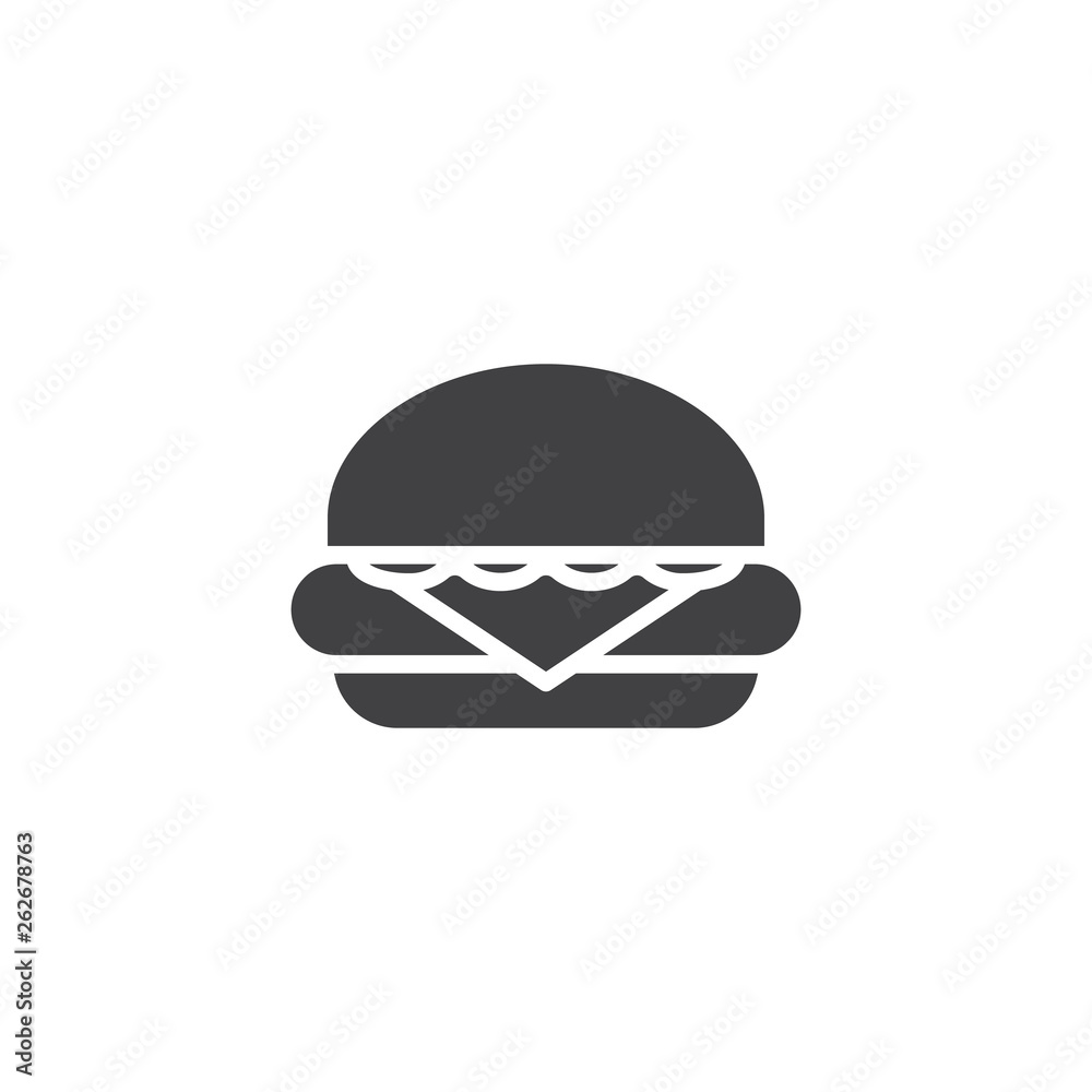 Hamburger, burger vector icon. Cheeseburger filled flat sign for mobile concept and web design. Big hamburger glyph icon. Symbol, logo illustration. Pixel perfect vector graphics Hamburger, burger vector icon. Cheeseburger filled flat sign for mobile concept and web design. Big hamburger glyph icon. Symbol, logo illustration. Pixel perfect vector graphics