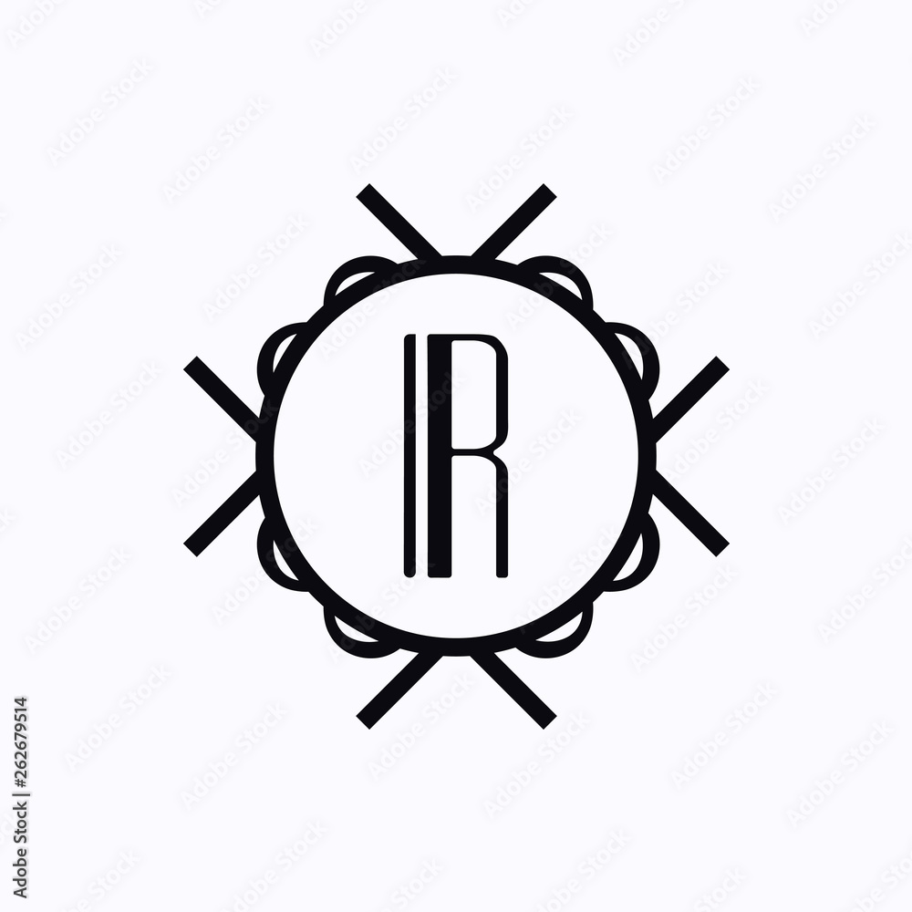 Classic modern art deco luxury monochrome minimal hipster geometric vintage vector monogram, frame , border , label for your logo badge