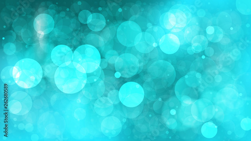 Turquoise Bokeh Background Vector