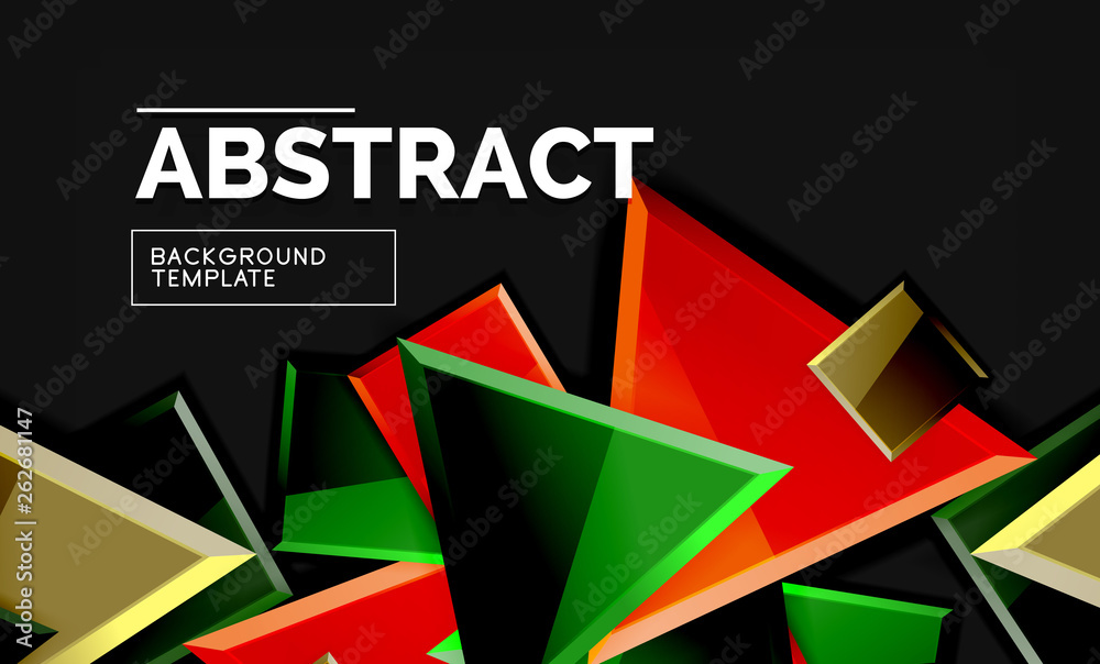 Shiny style geometric background