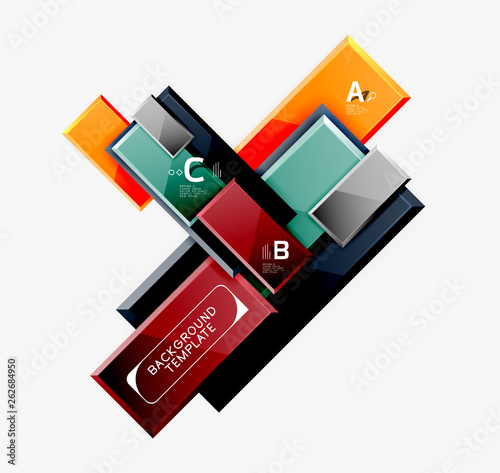 Minimal square banner abstract background