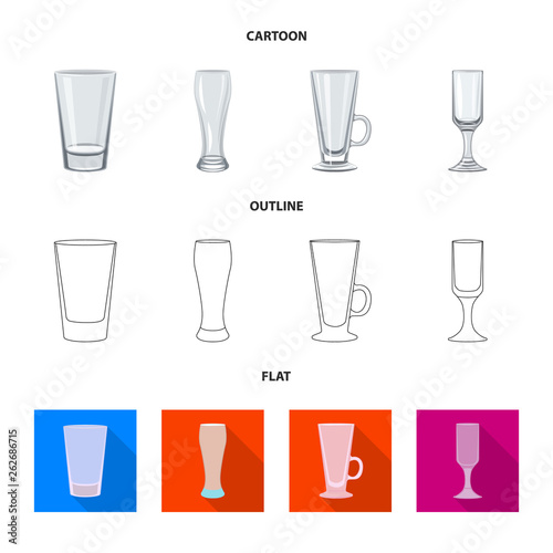 Vector illustration of form and celebration icon. Collection of form and volume stock symbol for web.