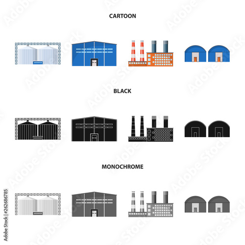 Isolated object of production and structure sign. Set of production and technology stock symbol for web.