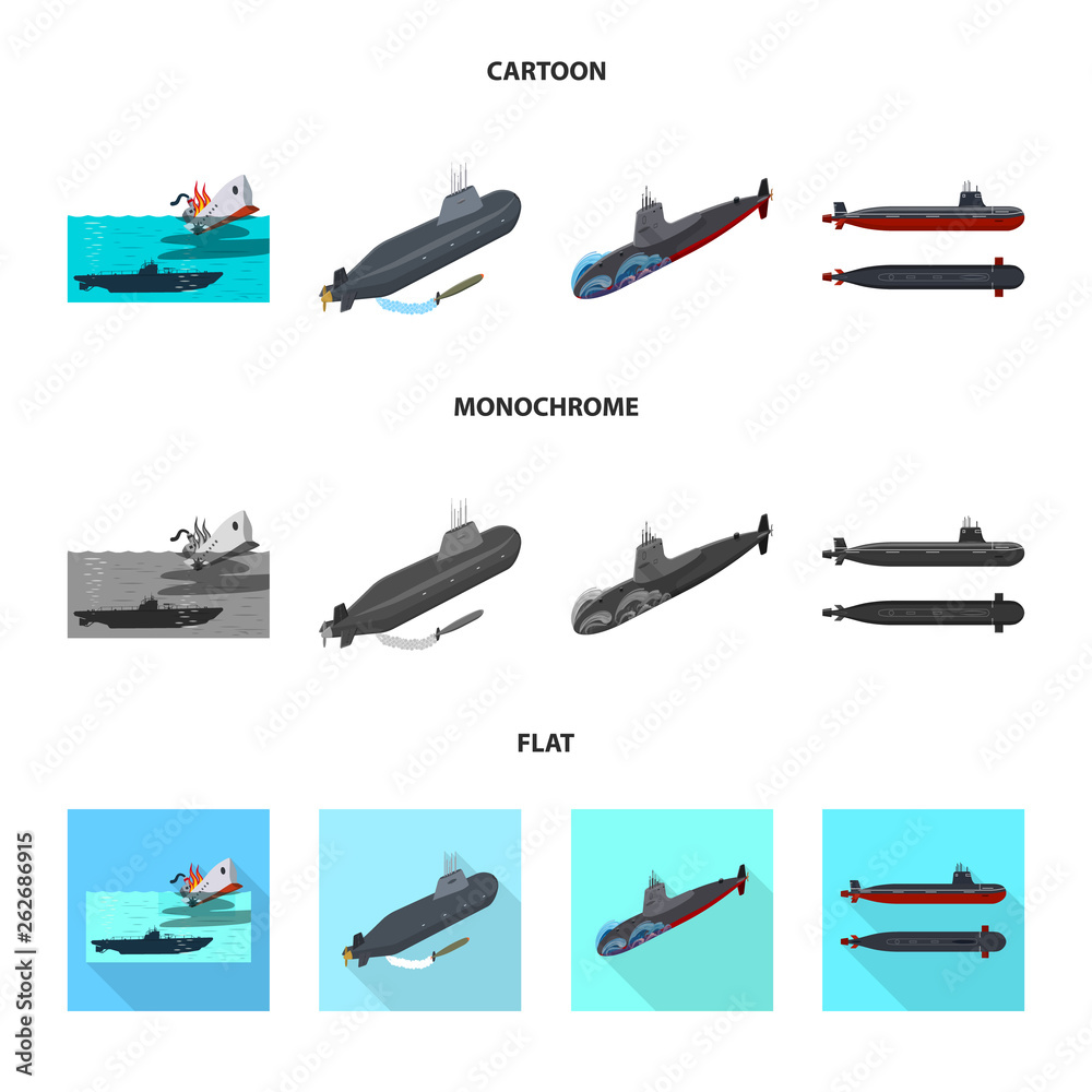 Vector design of war and ship symbol. Collection of war and fleet stock symbol for web. Vector design of war and ship symbol. Collection of war and fleet stock symbol for web.