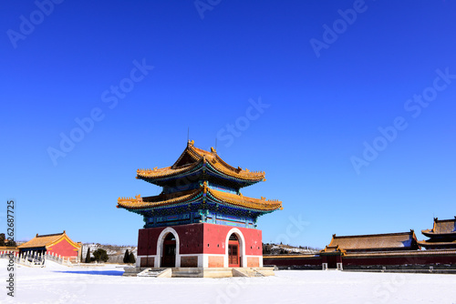 Qing dynasty royal mausoleum, zunhua in China photo