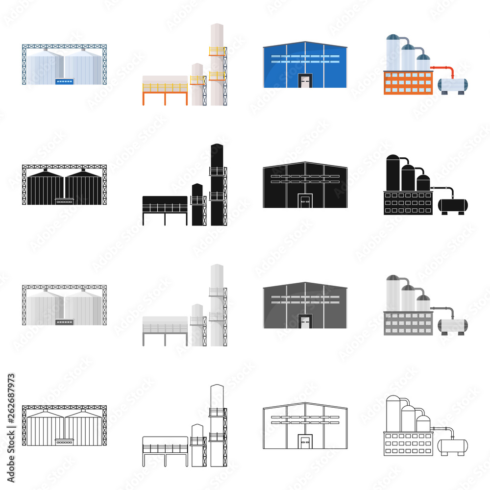 Vector design of production and structure logo. Set of production and technology vector icon for stock. Vector design of production and structure logo. Set of production and technology vector icon for stock.