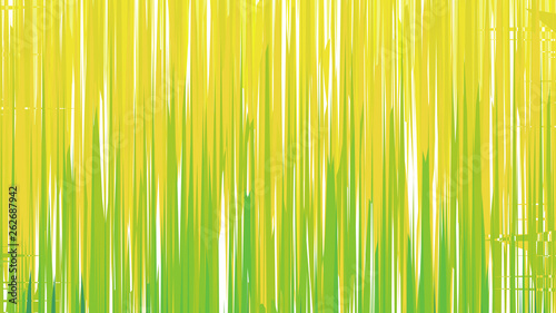 Green and Yellow Vertical Lines and Stripes Background Vector Illustration