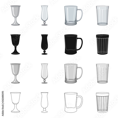Isolated object of form and celebration symbol. Collection of form and volume vector icon for stock.