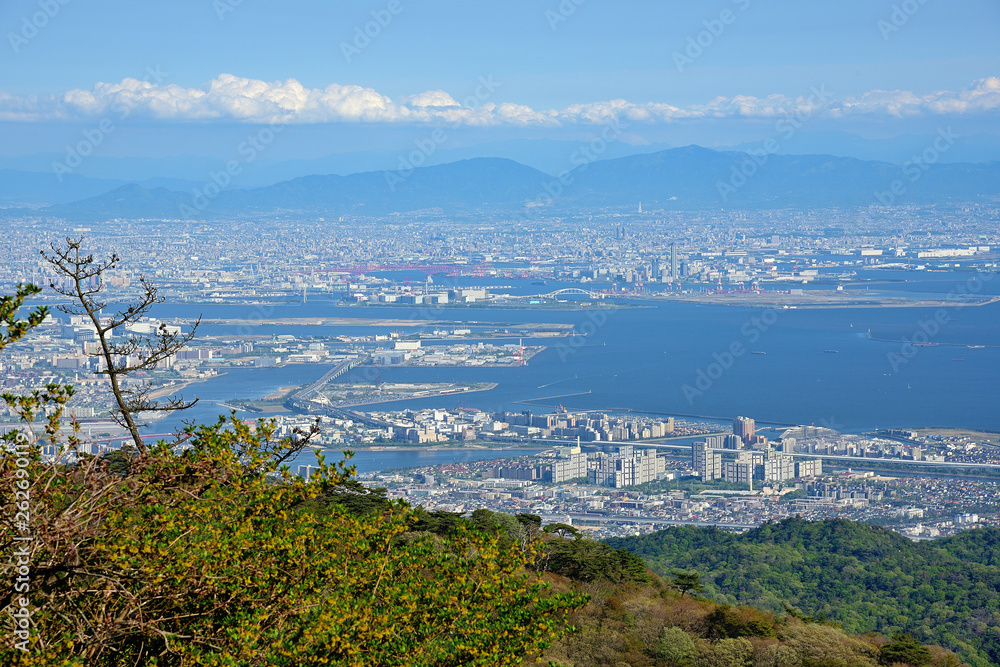 Obraz premium 六甲山から大阪方面