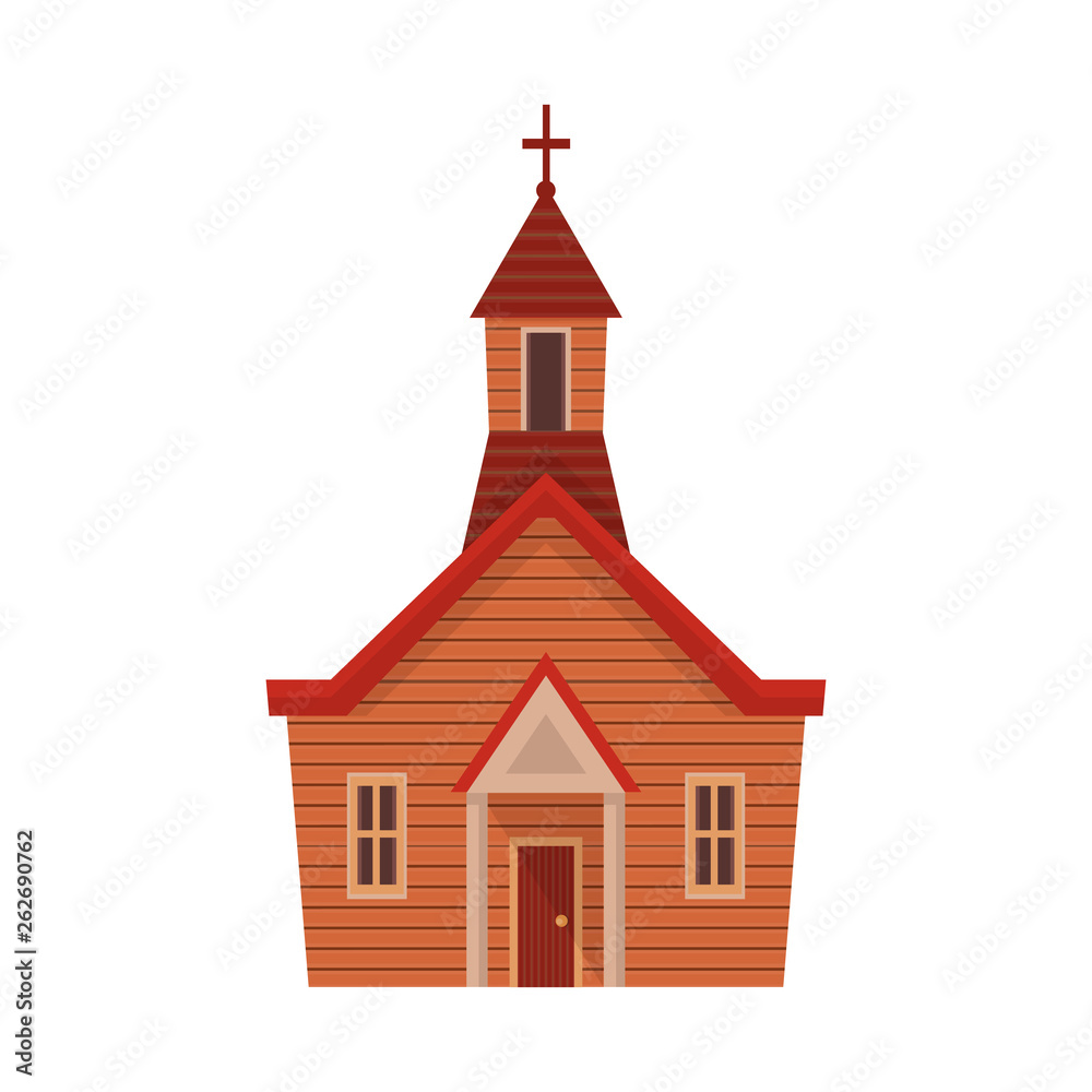 Vector illustration of church and christian icon. Collection of church and bible stock symbol for web.