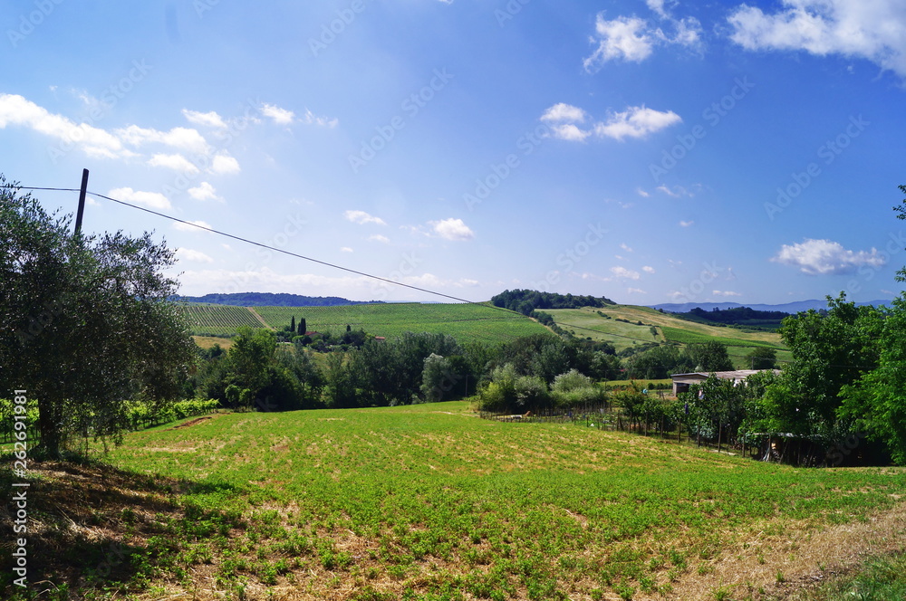 Fototapeta premium Landscape in Valdarno, Tuscany, Italy