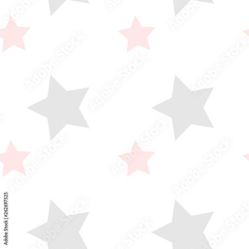 Star seamless pattern.Design template for wallpaper fabric wrapping textile.Vector illustration.