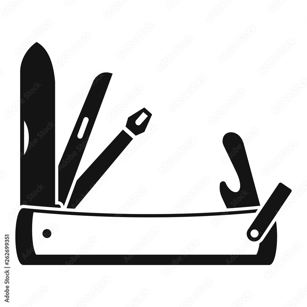 Penknife icon. Simple illustration of penknife vector icon for web design isolated on white background Penknife icon. Simple illustration of penknife vector icon for web design isolated on white background