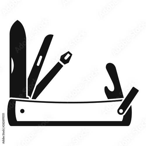 Penknife icon. Simple illustration of penknife vector icon for web design isolated on white background