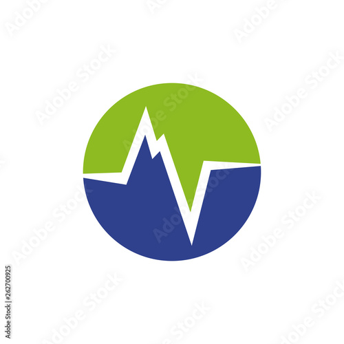 Medical and health care logo design vector template