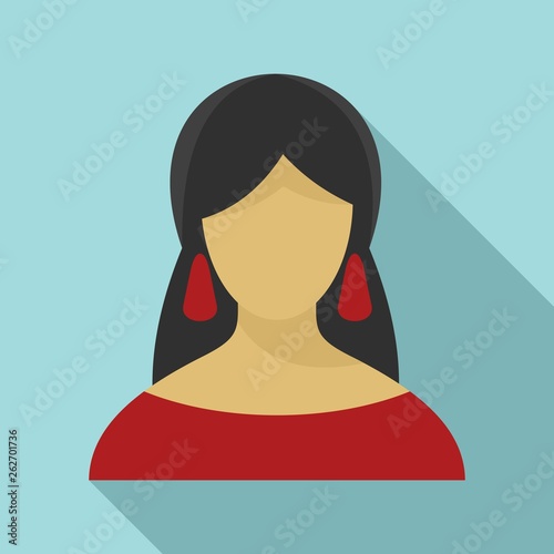 Fortune teller icon. Flat illustration of fortune teller vector icon for web design