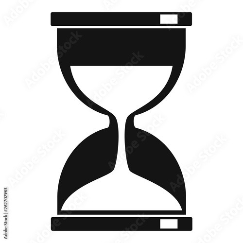 Magic hourglass icon. Simple illustration of magic hourglass vector icon for web design isolated on white background
