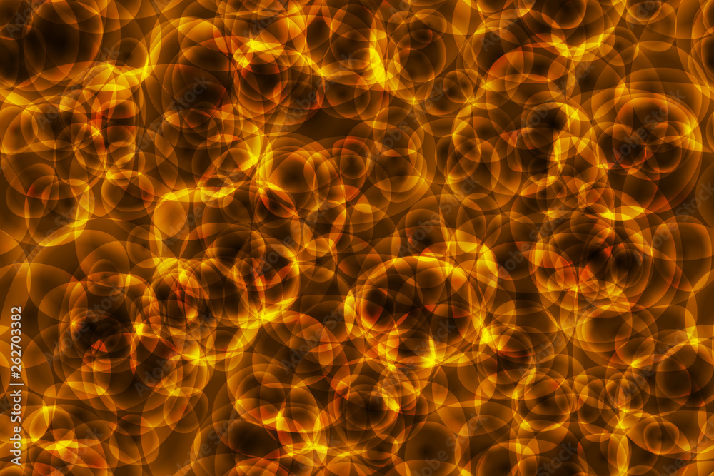 Repeatable pattern of golden/flame bubbles Repeatable pattern of golden/flame bubbles