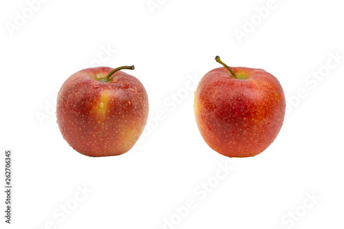 Apple on white background. Selective focus