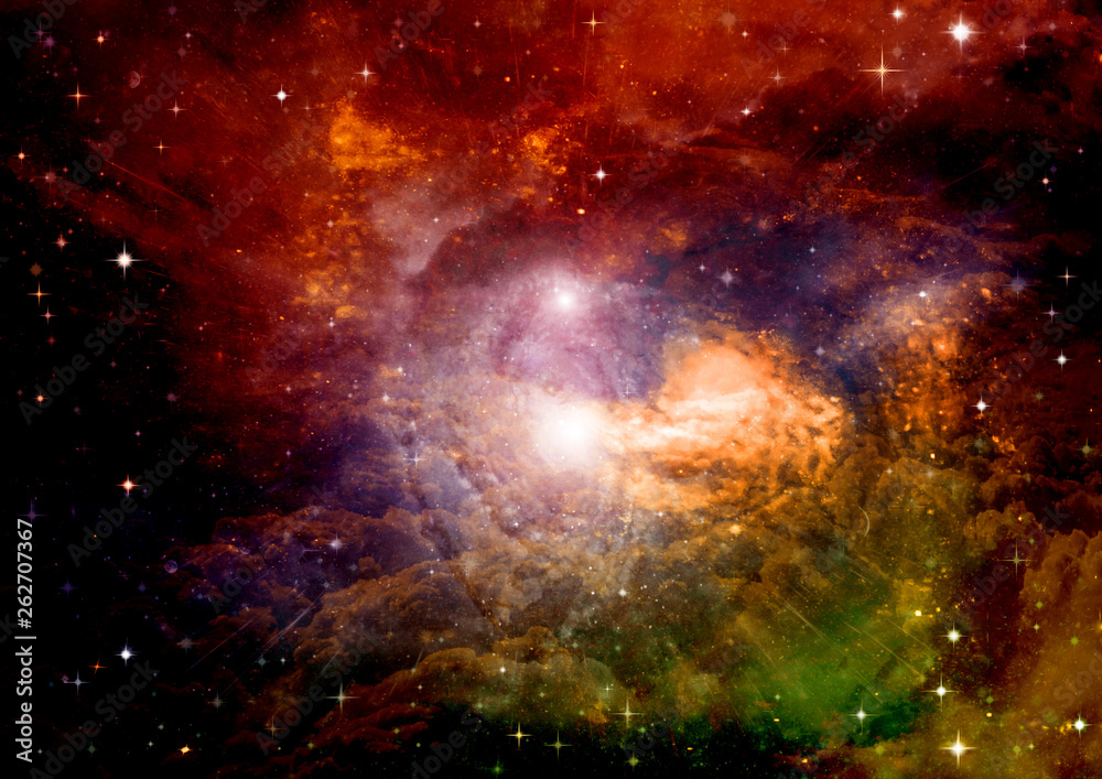 Naklejka premium galaxy in a free space