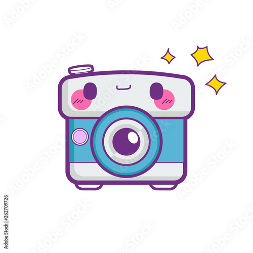 cute camera sticker emoticon