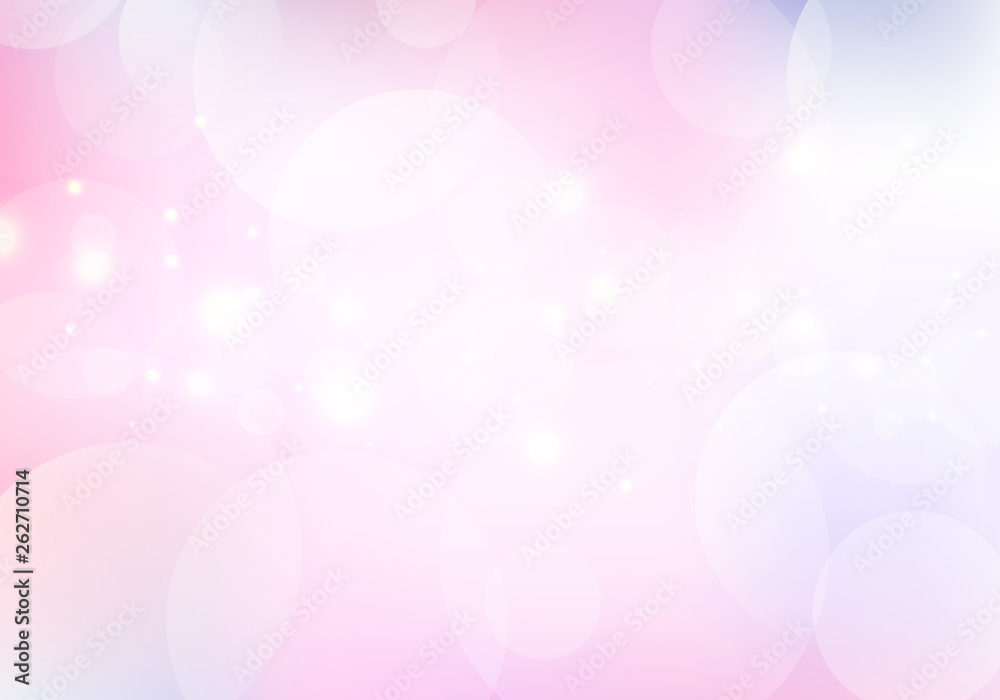 Abstract nature glowing sun light flare and bokeh with pastels color smooth blurred background