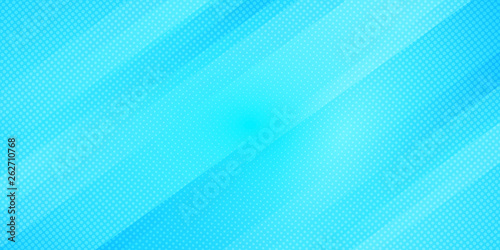 Abstract blue gradient color oblique lines stripes background and dots texture halftone style. Geometric minimal pattern modern sleek texture