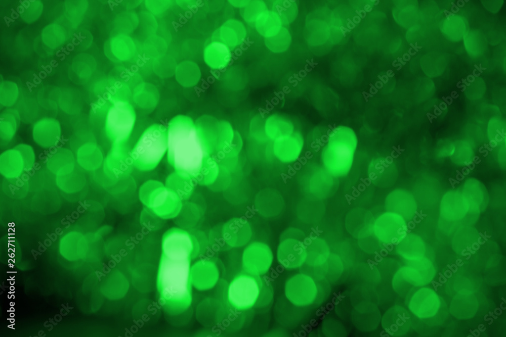 Colorful Abstract Ultra Green bokeh background. 2019.