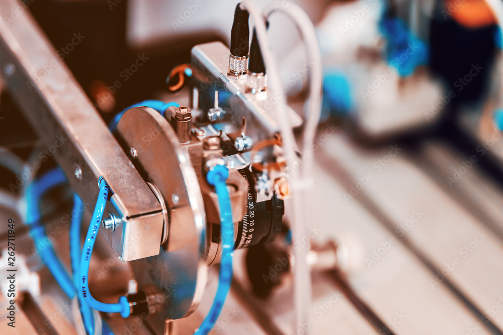 Fototapeta premium Assembly line of mechanical engineering