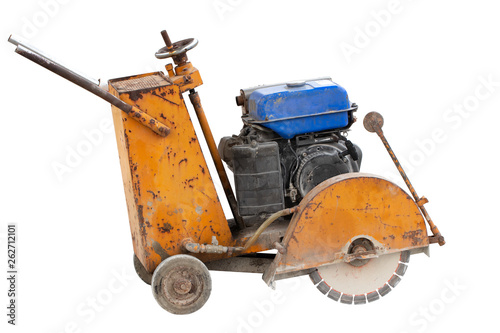 Concrete cutter on a white background
