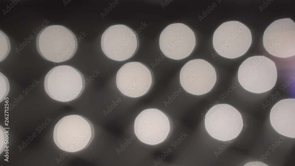 Lot Of Beautiful Bright Lights Go To Defocus