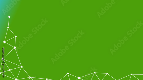 Abstractly connected points on colorful background, technology abstract background. Technology Concept, LowPoly, Polygons, Triangles, Network, Social Network, IOT, Internet