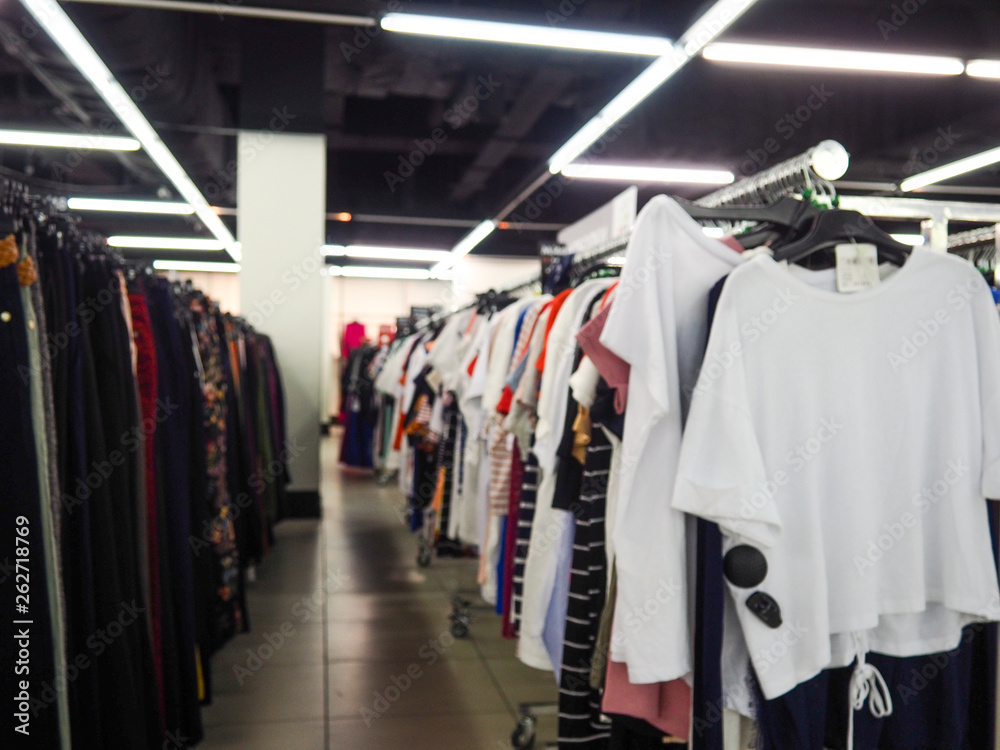 Abstract blurred photo of clothing store in a shopping mall, shopping concept Abstract blurred photo of clothing store in a shopping mall, shopping concept