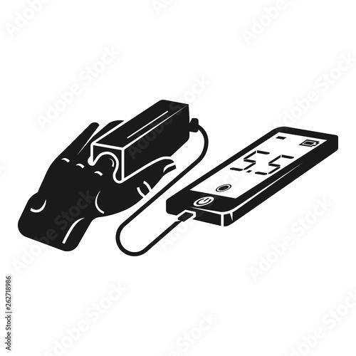Finger glucose meter icon. Simple illustration of finger glucose meter vector icon for web design isolated on white background