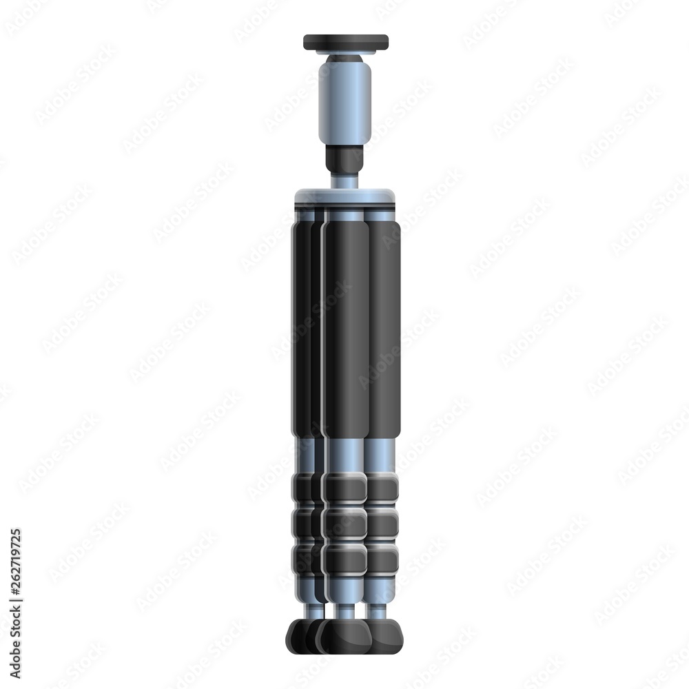 Camera tripod icon. Cartoon of camera tripod vector icon for web design isolated on white background Camera tripod icon. Cartoon of camera tripod vector icon for web design isolated on white background